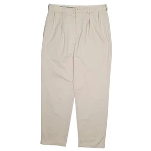 POLO RALPH LAUREN Andrew Hose Plissee Vintage 90er Chino Hose Beige W34 L32 - Bild 1 von 6