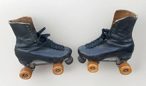 Riedell Herren Vintage 70er Jahre Eiskunst Rollschuhe Snyder Platten Made in USA Größe 8,5 - Bild 1 von 9