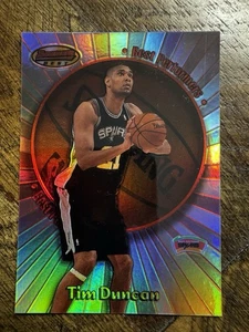1998-99 Bowman's Best  Best Performances Refractor #135 Tim Duncan /200 - Picture 1 of 2