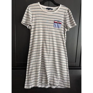 Tommy Hilfiger gestreiftes T-Shirt Kleid Kurzarm Freizeit Damen - Bild 1 von 5