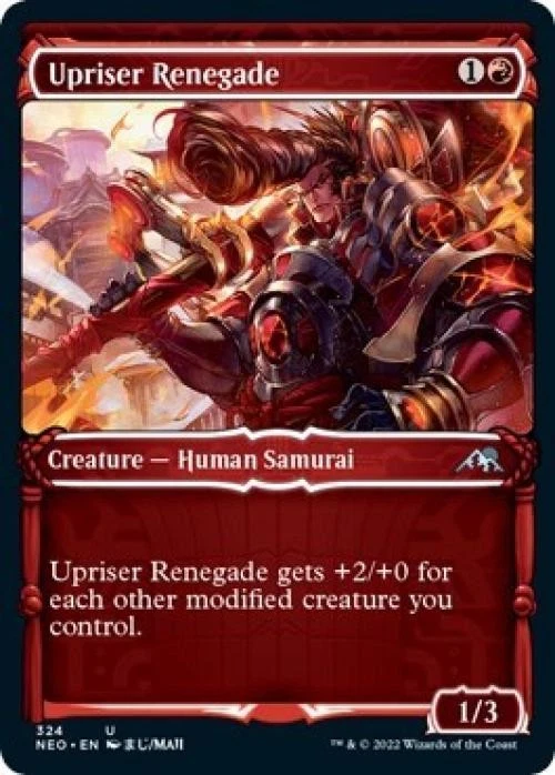 Upriser Renegade (Showcase) -Foil Near Mint MTG Kamigawa: Neon Dynasty - Image 1 of 1
