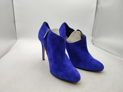 SAKS FIFTH AVENUE-Women Royl Blue-Stiletto Heel-Suede-Leather-Shoes-Size 8M-READ - Image 1 of 4