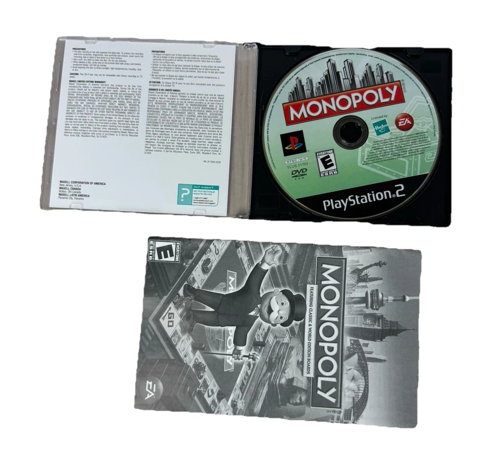 Monopoly (2008) - PS2 - DISC ONLY - Image 1 of 2