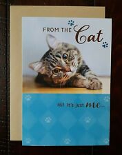 Happy Birthday Card - Hallmark Greeting Card Funny - From the Cat - It's Just Me