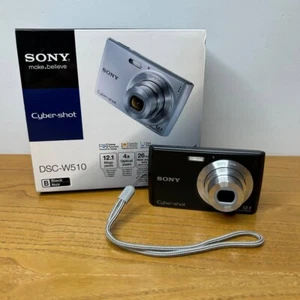 Sony Cyber-Shot DSC-W510 Fotocamera Digitale Compatta Vintage Carl Zeiss 12.1Mpx - Foto 1 di 15