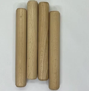 Holzstäbe glatt, Klangholz, Bastelstäbe 14, 16 ,18, 20 mm Ø, Buche unbehandelt - Bild 1 von 8