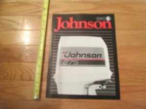 Johnson Boat Motors 1987 Vintage Boats Dealer sales brochure catalog - Picture 1 of 12
