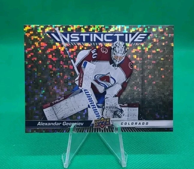 2023-24 Upper Deck Series 2 Gold Sparkle Instinctive Alexandar Georgiev Colorado - Image 1 of 1