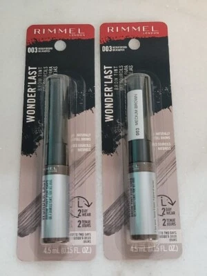 Tinte de cejas Rimmel Wonder'Last, 003 marrón medio, paquete de 2 Foto 1 de 4