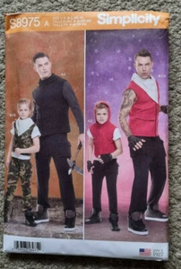 Simplicity Pattern S8975 Boys' & Men's Costumes Size (US S-XL) (Euro P-XG) - Picture 1 of 3