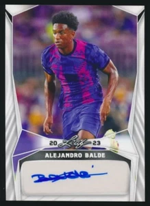 ALEJANDRO BALDE 2023 Leaf Soccer Blaster AUTO BARCELONA SPAIN - Picture 1 of 2