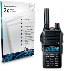 Bruni 2x Écran protecteur pour Yaesu FTA-250L Protecteur d'écran - Photo 1/4