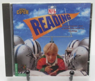 HEAD COACH: NFL READING PC CD-ROM LEARNING GAME, FOOTBALL FACTS STATS AGES 9-13 - Image 1 of 2
