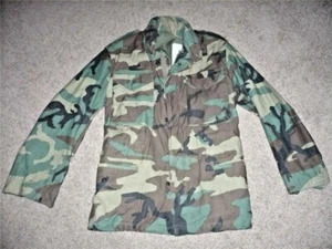 Military BDU X-Small Reg Field Jacket Coat Camo Camouflage US Army Men Boys #115 - Picture 1 of 1