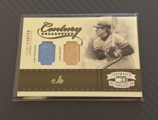 2004 Donruss Throwback Threads Gary Carter Dual GU Bat / Jersey /50 #CC-28