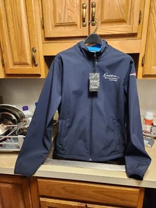 NE Patriots Jacket Mens LG Blue Encore Casino Landway Soft-Shell Alta 9000 NEW - Picture 1 of 9