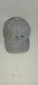 Chapeau à bretelles réglable Love Is Love look denium noir délavé - Photo 1/6