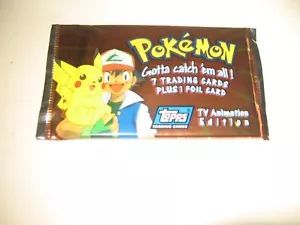 Topps Pokemon Booster Pack TV Animation Edition 1999 VINTAGE *Factory Sealed* - Bild 1 von 1