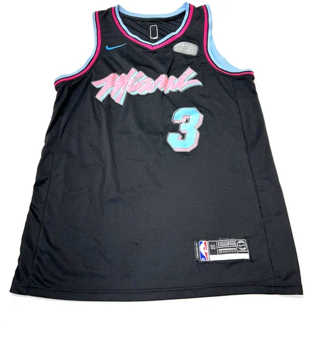 Nike NBA Miami Heat City Edition Swingman Jersey Length +2 Black Men's 50 Cover