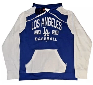 Los Angeles Dodgers Fanatics Hoodie Mens Medium 1958 Pullover Sweater MLB NWT - Picture 1 of 9