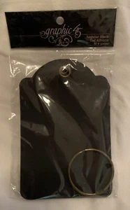 Graphic 45 Staples Regular Tag Album With Binder Ring Black - Picture 1 of 12