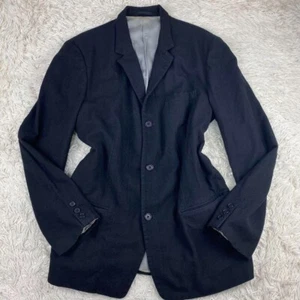 YOHJI YAMAMOTO Y's for men tailored jacket coat wool gabardine size XL USED - Imagen 1 de 10