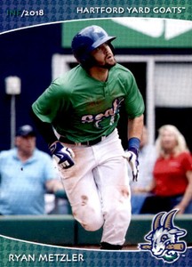 2018 Hartford Yard Goats Grandstand 19 Ryan Metzler Glen Burnie Maryland MD Card