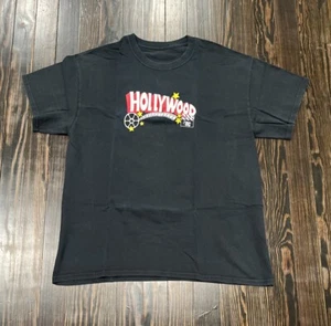 Hollywood DC Grafikdruck T-Shirt Herren Large schwarz Baumwolle - Bild 1 von 5