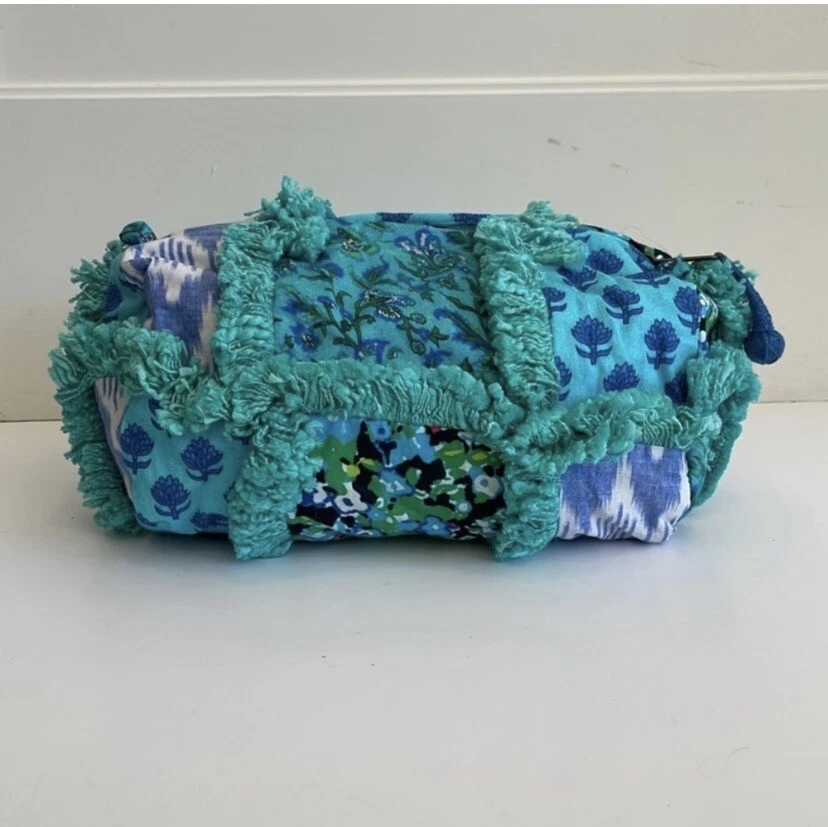 Anthropologie Corrine Frayed Makeup Cosmetic Bag - Image 1 of 4