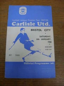06/01/1968 Carlisle United v Bristol City (arrugado) - Imagen 1 de 1