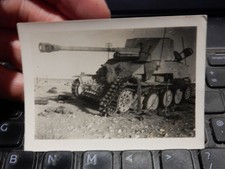 WW2 ORIGINAL PHOTOGRAPH TANK GRAVEYARD CEMETERY  North Africa  C GERMAN AFRICA 