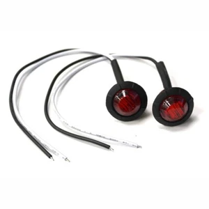 Motobilt 3/4” Lente Roja LED Guardabarros/Luz Marcadora Lateral (Paquete de 2) - Imagen 1 de 3