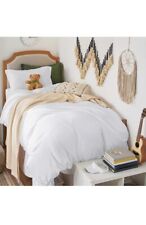 Bedsure Duvet Cover Set Twin Bed Washed Cotton White, Cover And Pillowcase