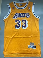 Kareem Abdul Jabbar Los Angeles Lakers Swingman Throwback Jersey Gold S M L XL