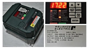 RELIANCE ELECTRIC GV3000 SE 2V4160 Vector 2 HP VER. 6.07 Tested Good - Picture 1 of 9