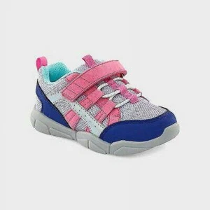 Toddler Girls' Surprize by Stride Rite Torin Sneakers - Blue/Pink/Gray 8M - Picture 1 of 6