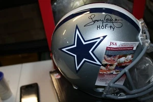DALLAS COWBOYS TONY DORSETT #33 SIGNED F/S REPLICA HELMET HOF 1994 RARE JSA - Picture 1 of 1