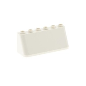 1x Lego Windshield 2x6x2 Cream White Front Slope Strip 30607 35336 4176