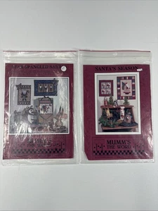 Mumm's the Word Spokane WA Lot of 2 Quilt Patterns Santa - Picture 1 of 2