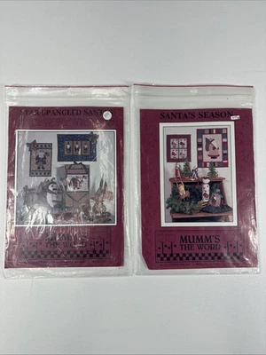 Mumm's the Word Spokane WA Lot of 2 Quilt Patterns Santa - Image 1 of 2