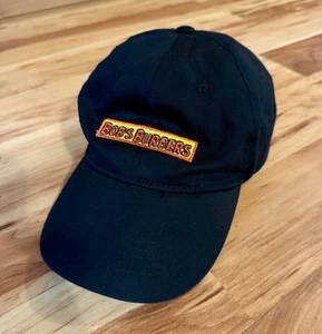 Bob's Burgers Cartoon Sitcom T.V. Black Adjustable Baseball Cap Hat Hook Loop - Picture 1 of 4
