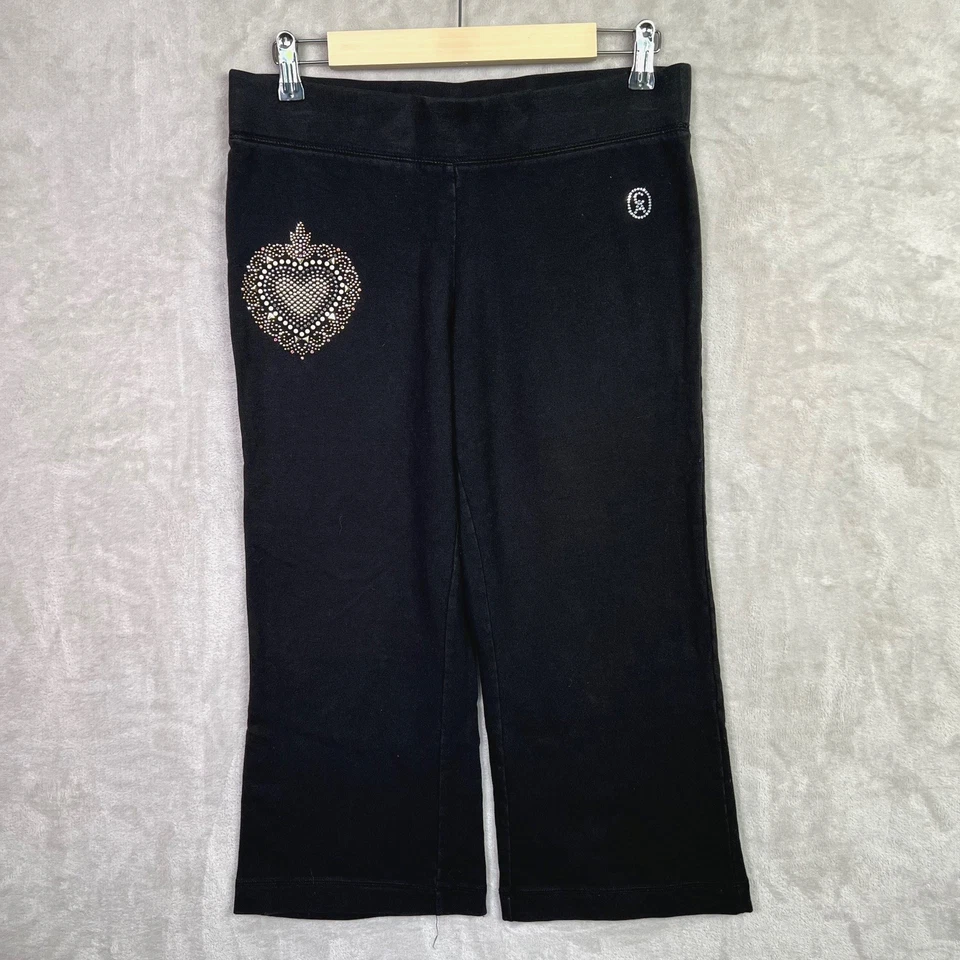 Брюки женские Christine Alexander маленькие черные кристаллы Swarovski со стразами в виде сердца - Изображение 1 из 4