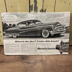 1953 Buick Roadmaster 2 Türer Coupe 2 Seiten Original Print Werbung - Bild 1 von 6