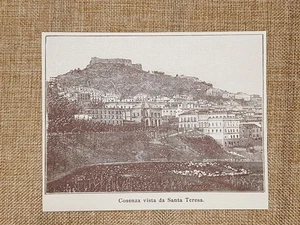 Cosenza nell'800 Veduta da Santa Teresa Calabria - Picture 1 of 1
