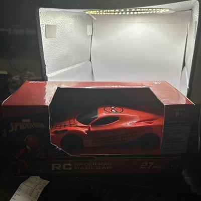 Marvel Spider-Man RC Racecar 27MHz High Speed Full Function Remote Control NEW - Image 1 of 4