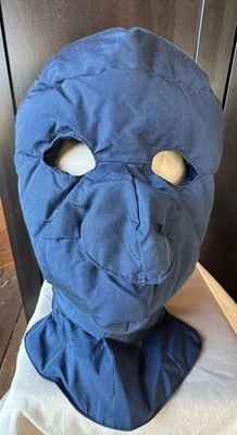 Máscara facial vintage Sportcaster azul com isolamento de ganso frio extremo feita nos EUA - Imagem 1 de 4