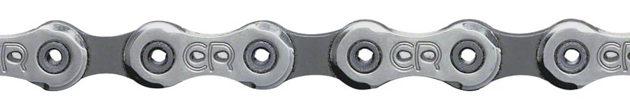 Cadena Campagnolo Record de 10 velocidades de acero plateado con pasadores huecos y antifricción Foto 1 de 1