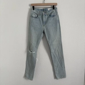 Rag and Bone Women's Size 26 Blue Distressed Skinny Jeans - Picture 1 of 5