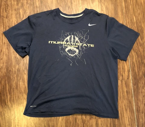 Murray State Racers Football Nike Dri Fit T Shirt Adult XL NCAA Cover