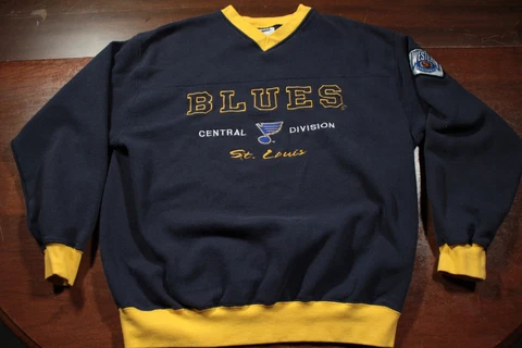 Vintage 90s St. Louis Blues M Sweatshirt NHL Hockey Shirt Cover